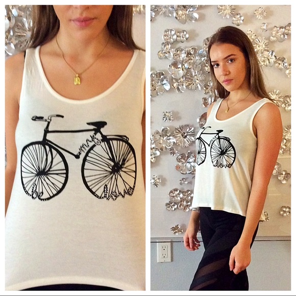 Ringostone white tank rhinestones NWT size Large - Picture 2 of 2